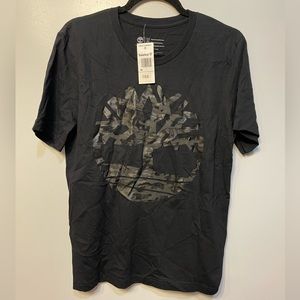 Timberland Black Camo Logo T Shirt